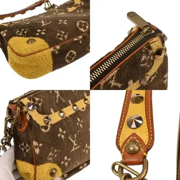 Louis Vuitton Monogram Trompe L'oeil Velvet Pochette Brown - Picture 4 of 4